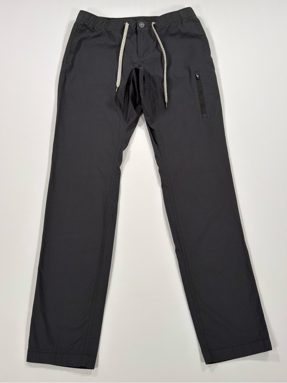 Vuori Ripstop Climber Pants Mens Medium Charcoal Grey V412 Elastic Waist Cargo